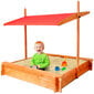 Puidust liivakast koos varikatusega hind ja info | Liivakastid, liiv ja mänguasjad | kaup24.ee