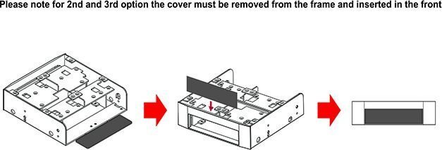 Delock 5.25″ Installation Frame for 1 x 3.5″ + 2 x 2.5″ hard drives (18000) hind ja info | Komponentide tarvikud | kaup24.ee