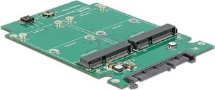 Delock Adapter 2x mSATA + Raid to SATA 22Pin, 2.5" (62594) hind ja info | Komponentide tarvikud | kaup24.ee