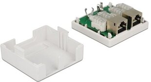 Delock Modular Wall Outlet 2 Port Cat.6 (86269) цена и информация | Аксессуары для компонентов | kaup24.ee