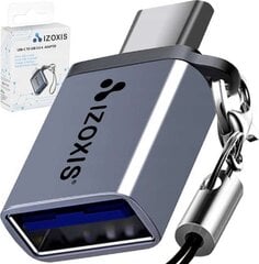 Адаптер Izoxis USB 3.0/USB Type-C цена и информация | Адаптер Aten Video Splitter 2 port 450MHz | kaup24.ee