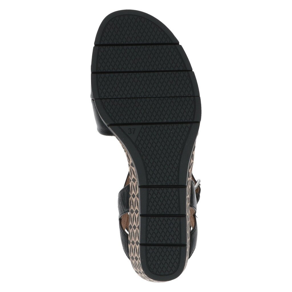 Naiste sandaalid Caprice, must цена и информация | Naiste sandaalid | kaup24.ee