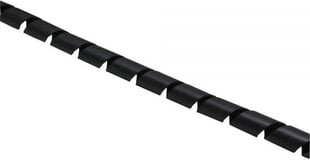 InLine Кабельный ввод / Спиральная лента 10 м, черный 18 мм (59946P) цена и информация | Аксессуары для компонентов | kaup24.ee