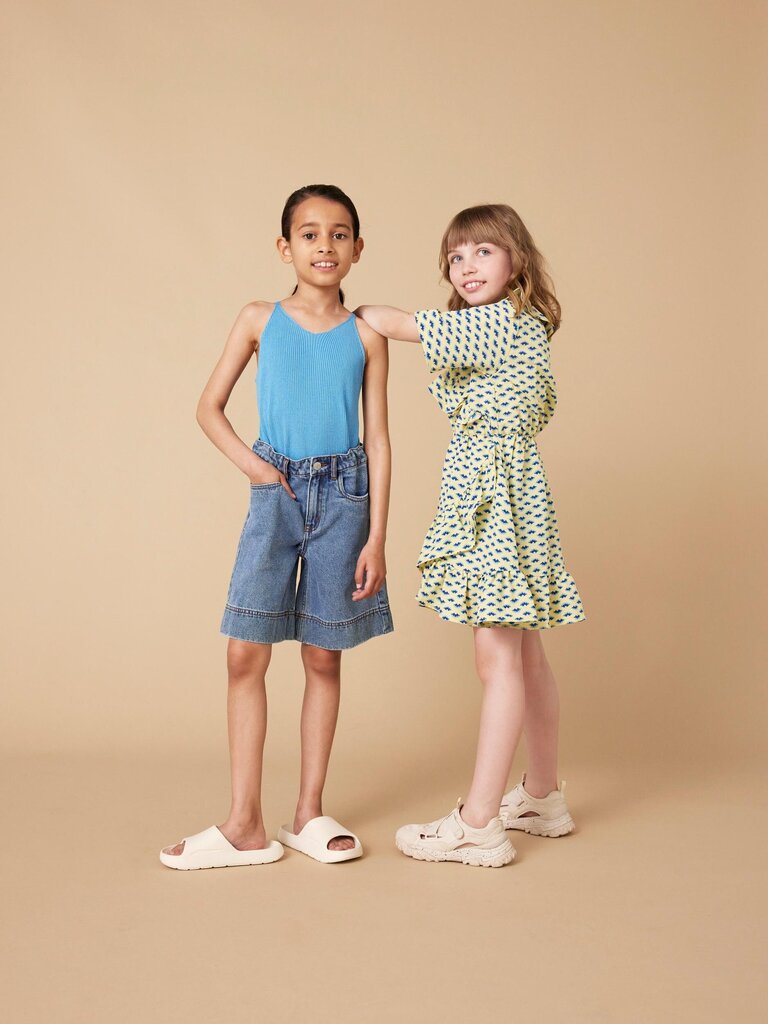 Laste kleit Name It, kollane/sinine hind ja info | Tüdrukute kleidid | kaup24.ee