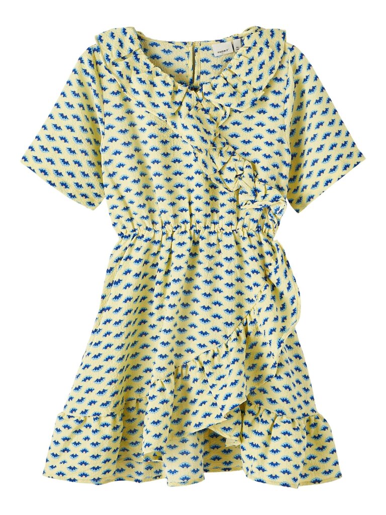 Laste kleit Name It, kollane/sinine цена и информация | Tüdrukute kleidid | kaup24.ee