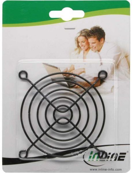 InLine Fan Grill Metal 80x80mm, Black (33378X) цена и информация | Komponentide tarvikud | kaup24.ee