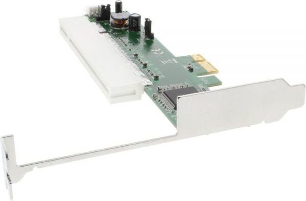 InLine PCI Interface Adapter to PCIe Interface Card use legacy PCI in modern PC (76616I) hind ja info | Komponentide tarvikud | kaup24.ee