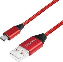 LogiLink CU0151, USB-A 2.0 - micro-USB, 0.3m hind ja info | Mobiiltelefonide kaablid | kaup24.ee