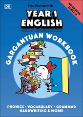 Mrs Wordsmith Year 1 English Gargantuan Workbook, Ages 5-6 (Key Stage 1): Phonics, Vocabulary, Handwriting, Grammar, And More! hind ja info | Noortekirjandus | kaup24.ee