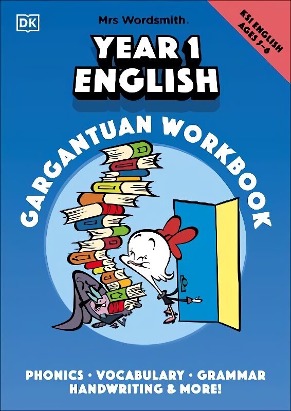 Mrs Wordsmith Year 1 English Gargantuan Workbook, Ages 5-6 (Key Stage 1): Phonics, Vocabulary, Handwriting, Grammar, And More! цена и информация | Noortekirjandus | kaup24.ee