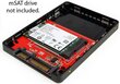 StarTech 2.5" SATA to Mini SATA SSD Adapter Enclosure (SAT2MSAT25) цена и информация | Komponentide tarvikud | kaup24.ee