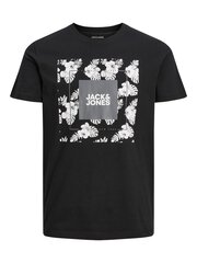 Meeste T-särk Jack & Jones 12224165*01, must 5715365495525 hind ja info | Meeste T-särgid | kaup24.ee