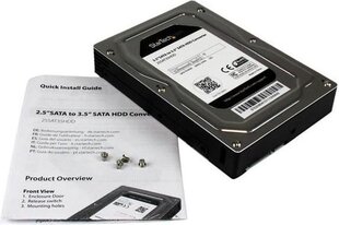 Алюминиевый адаптер для жестких дисков StarTech с 2.5” - 3.5” SATA (25SAT35HDD) цена и информация | Аксессуары для компонентов | kaup24.ee