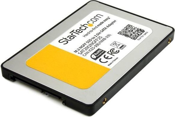 StarTech M.2 SSD to 2.5" SATA III Adapter - M.2 Solid State Drive Converter with Protective Housing (SAT2M2NGFF25) hind ja info | Komponentide tarvikud | kaup24.ee
