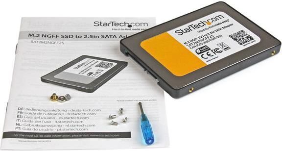 StarTech M.2 SSD to 2.5" SATA III Adapter - M.2 Solid State Drive Converter with Protective Housing (SAT2M2NGFF25) цена и информация | Komponentide tarvikud | kaup24.ee