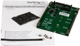 StarTech M.2 SSD to 2.5in SATA Adapter Converter (SAT32M225) цена и информация | Аксессуары для компонентов | kaup24.ee