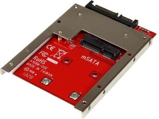 StarTech mSATA SSD to 2.5in SATA Adapter Converter (SAT32MSAT257) цена и информация | Аксессуары для компонентов | kaup24.ee