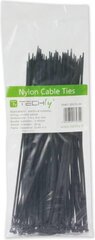 Techly Nylon Clamps 100 x 2.5mm 100 pcs, Black (306356) hind ja info | Kinnitusvahendid | kaup24.ee