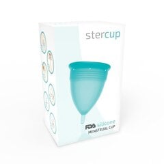 STERCUP MENSTRUAL CUP SUURUS L AKVAMARIIN VÄRVI FDA SILIKOON цена и информация | Тампоны, гигиенические прокладки для критических дней, ежедневные прокладки | kaup24.ee