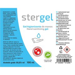 Desinfitseeriv vahend STERGEL HIDROALCOHOLICO DESINFEKTOR COVID-19 100 ml hind ja info | Esmaabi | kaup24.ee