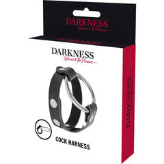 ДВОЙНЫЕ КОЛЬЦА DARKNESS ДЛЯ ПЕНИСА цена и информация | БДСМ и фетиш | kaup24.ee