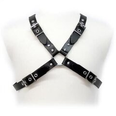 LEATHER BODY BLACK BUCKLE HARNESS FOR MEN цена и информация | БДСМ и фетиш | kaup24.ee