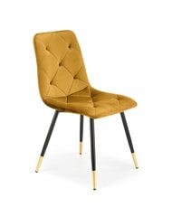 Набор из 4 обеденных стульев Halmar K438, желтый цена и информация | Стулья для кухни и столовой | kaup24.ee