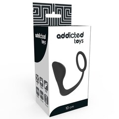 Anaaltapp peeniserõngaga Addicted Toys, must hind ja info | BDSM ja fetish | kaup24.ee