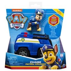 Spin Master Paw Patrol Chase figuur + politseiauto 6052310 цена и информация | Игрушки для мальчиков | kaup24.ee