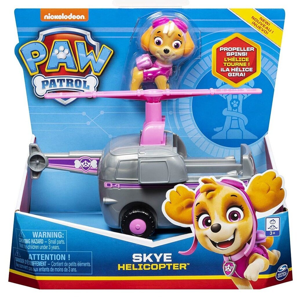 Spin Master Paw Patrol Helikopter ja Skye figuurikomplekt цена и информация | Poiste mänguasjad | kaup24.ee