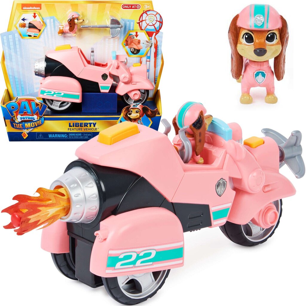 Spin Master Paw Patrol The Movie transpordivahend Liberty + figuur hind ja info | Poiste mänguasjad | kaup24.ee