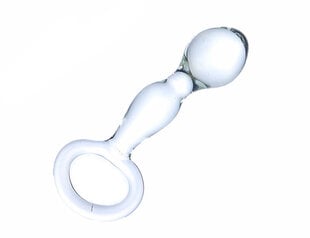 Eesnäärme masseerija klaasist dildo Curved Glass Crystal hind ja info | Dildod | kaup24.ee