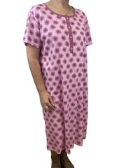 Розовая хлопковая ночная рубашка с принтом в виде одуванчиков цена и информация | Женские пижамы, ночнушки | kaup24.ee