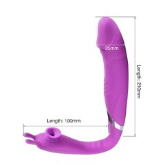 Multifunktsionaalne dildo kujuline vibraator hind ja info | Vibraatorid | kaup24.ee