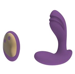 Kaugjuhtimispuldiga dildo kujuline vibraator, lilla hind ja info | Vibraatorid | kaup24.ee