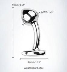 Alumiiniumisulamist G-punkt eesnäärme anaaltapp 32 mm hind ja info | Anaallelud | kaup24.ee