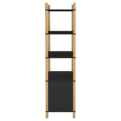 vidaXL kõrge kapp, must, 80 x 40 x 153 cm, tehispuit цена и информация | Комоды | kaup24.ee