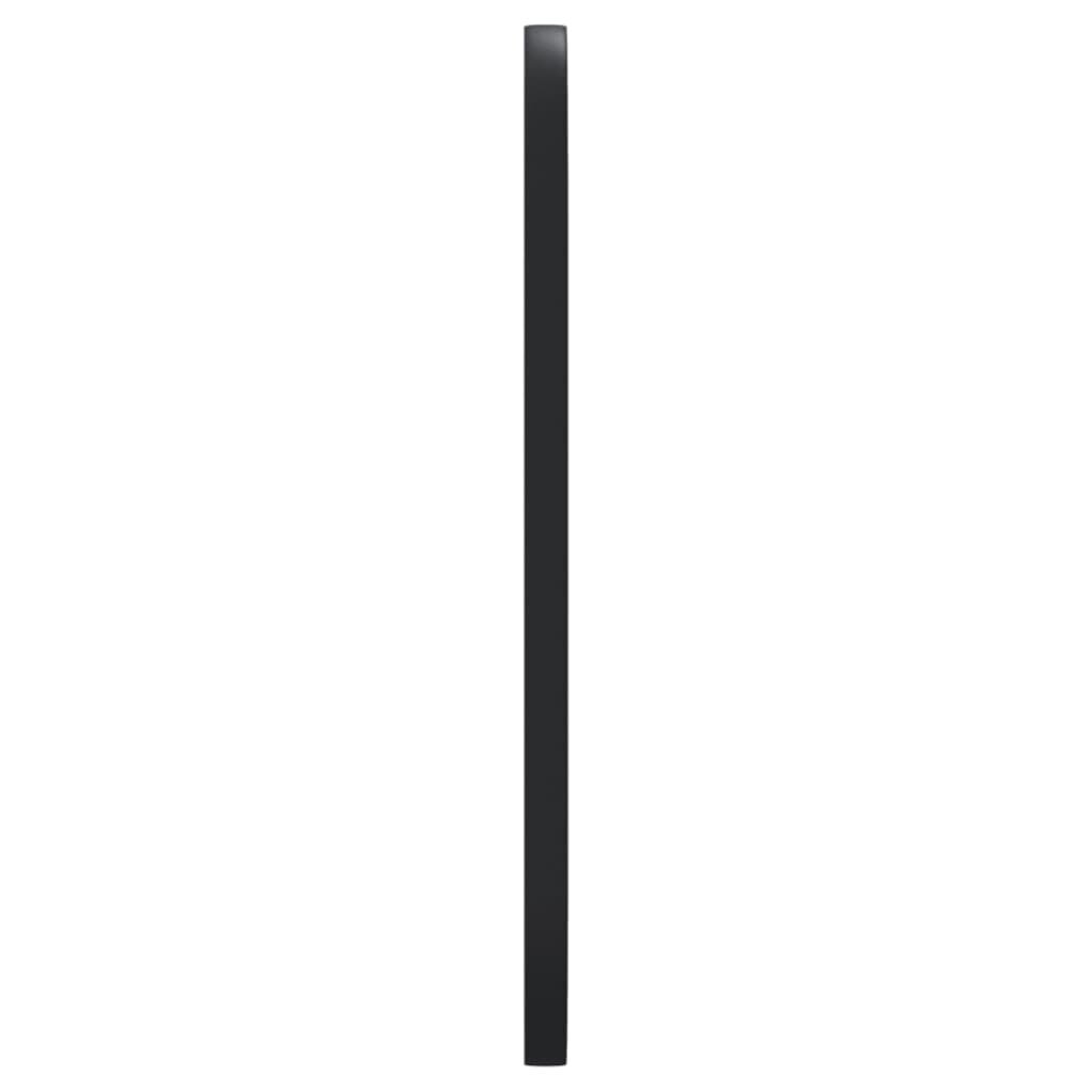 vidaXL seinapeegel, must, 25x60 cm, ovaalne hind ja info | Peeglid | kaup24.ee