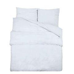 vidaXL voodipesukomplekt, valge, 260 x 240 cm, kerge mikrofiiber hind ja info | Voodipesu | kaup24.ee