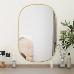 vidaXL seinapeegel, kuldne, 60 x 40 cm цена и информация | Зеркала | kaup24.ee