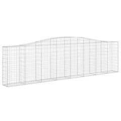 vidaXL kaarekujulised gabioonkorvid 2 tk, 400x30x100/120 cm, raud hind ja info | Aiad ja tarvikud | kaup24.ee