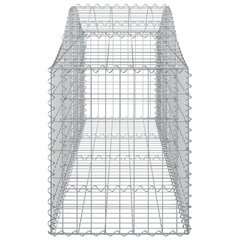 vidaXL kaarekujulised gabioonkorvid 14 tk, 200x50x60/80 cm, raud цена и информация | Заборы и принадлежности к ним | kaup24.ee