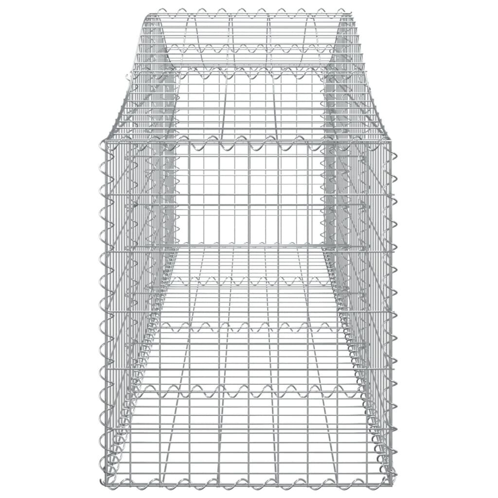 vidaXL kaarekujulised gabioonkorvid 14 tk, 200x50x60/80 cm, raud цена и информация | Aiad ja tarvikud | kaup24.ee