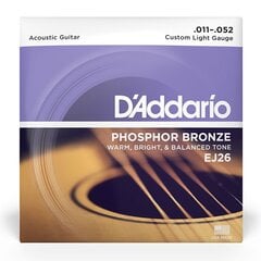 Keeled akustilisele kitarrile D'Addario EJ26 .011 hind ja info | Muusikariistade tarvikud | kaup24.ee