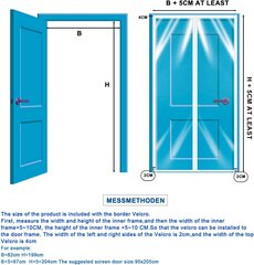 Meet Beauty magnetiline termokile uksele, sääsekile, 100 x 200 cm, läbipaistev hind ja info | Sääsevõrgud, putukavõrgud | kaup24.ee