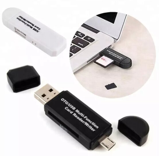 5in1 SD-kaardi lugeja Micro USB USB-C OTG Pendrive hind ja info | USB jagajad, adapterid | kaup24.ee