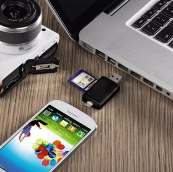 5in1 SD-kaardi lugeja Micro USB USB-C OTG Pendrive hind ja info | USB jagajad, adapterid | kaup24.ee
