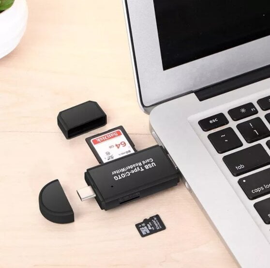 5in1 SD-kaardi lugeja Micro USB USB-C OTG Pendrive hind ja info | USB jagajad, adapterid | kaup24.ee