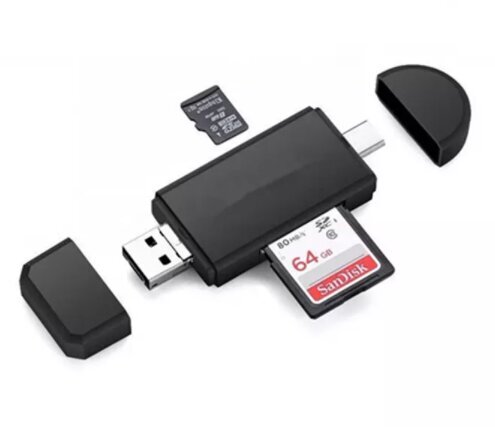 5in1 SD-kaardi lugeja Micro USB USB-C OTG Pendrive цена и информация | USB jagajad, adapterid | kaup24.ee