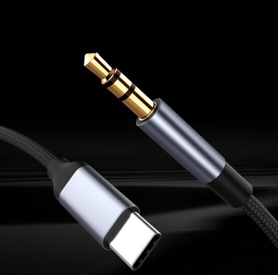 Cable Adapter USB-C Mini Jack 3,5 Mm AUX DAC 1,5 M hind ja info | USB jagajad, adapterid | kaup24.ee